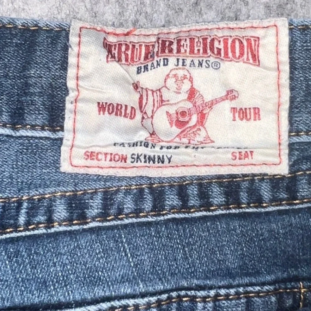 True Religion Men's Section Skinny Dark Wash Denim Jeans Size 38 101004 FGKD